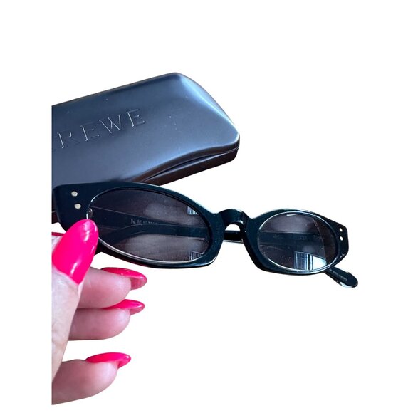 KREWE Fern Black Cateye Lenses Frames with Case - Picture 6 of 7